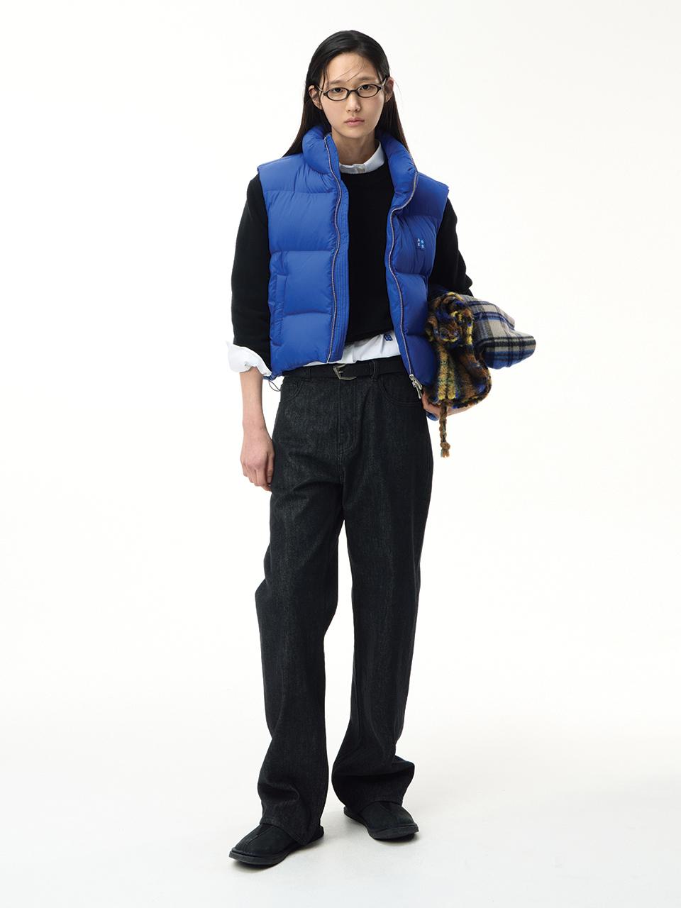 Significant ADERERROR Sig Tag Puffer Vest 01 [Z-Blue]