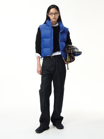 Significant ADERERROR Sig Tag Puffer Vest 01 [Z-Blue]