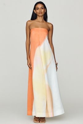 Significant Other Elvi Strapless Midi Dress