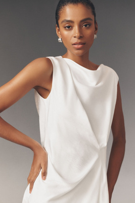 knee length dresses for ladies Significant Other Murphy Maxi Dress in Porcelain – Coco & Lola
