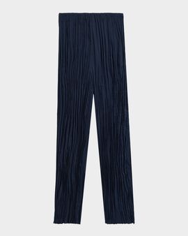Significant Other Lilian Pleated Wide-Leg Satin Pants