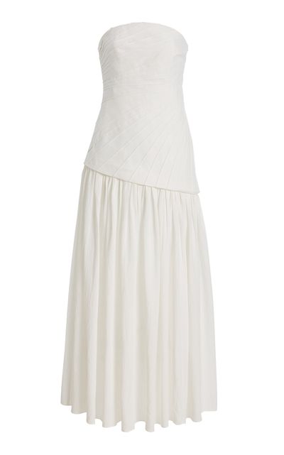 Significant Other Significant Other Blyth Pleated Cotton Maxi Dress