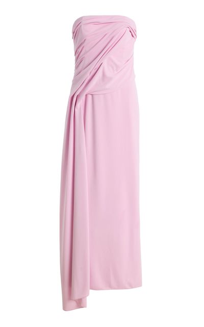 chinese dress ladies Genesis Strapless Gown in Amber Orange – Significant Other