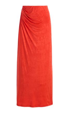 Significant Other Significant Other Exclusive Priya Draped Jersey Maxi Skirt
