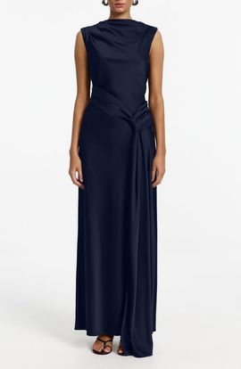 significant other annabel asymmetrical satin maxi dress Significant Other