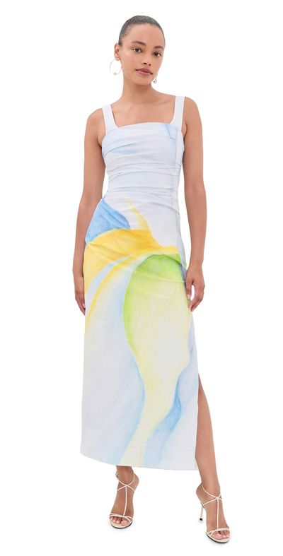 Significant Other Significant Other Phoebe Dress Seaglass Print