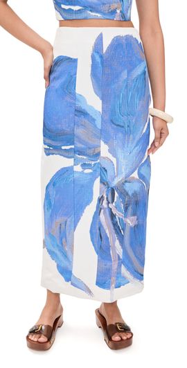 Significant Other Significant Other Rumi Midi Skirt Spliced Bloom