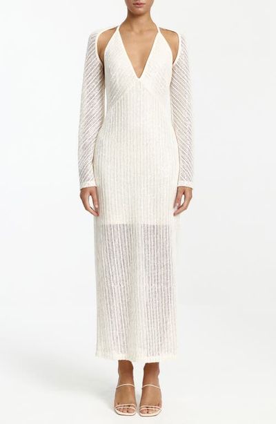 Significant Other Significant Other Zenith Cutout Long Sleeve Knit Maxi Dress