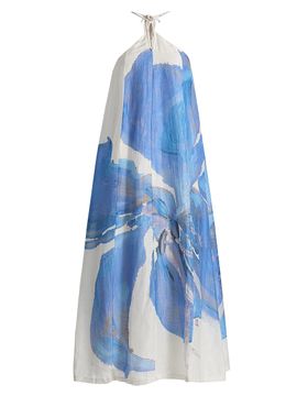 white christmas dresses Tulip Blue Crochet Mini Dress main image 0
