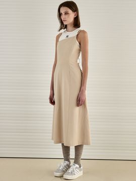 SIGREAT Strap Slip Long Dress (Beige)