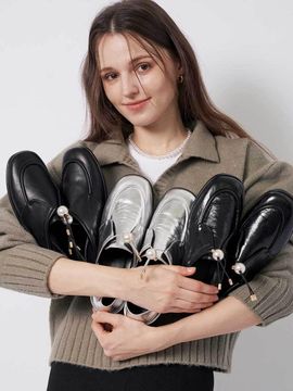 SIINVII 2-WAY Pearl String Synthetic Leather Loafer (MMLF240201)