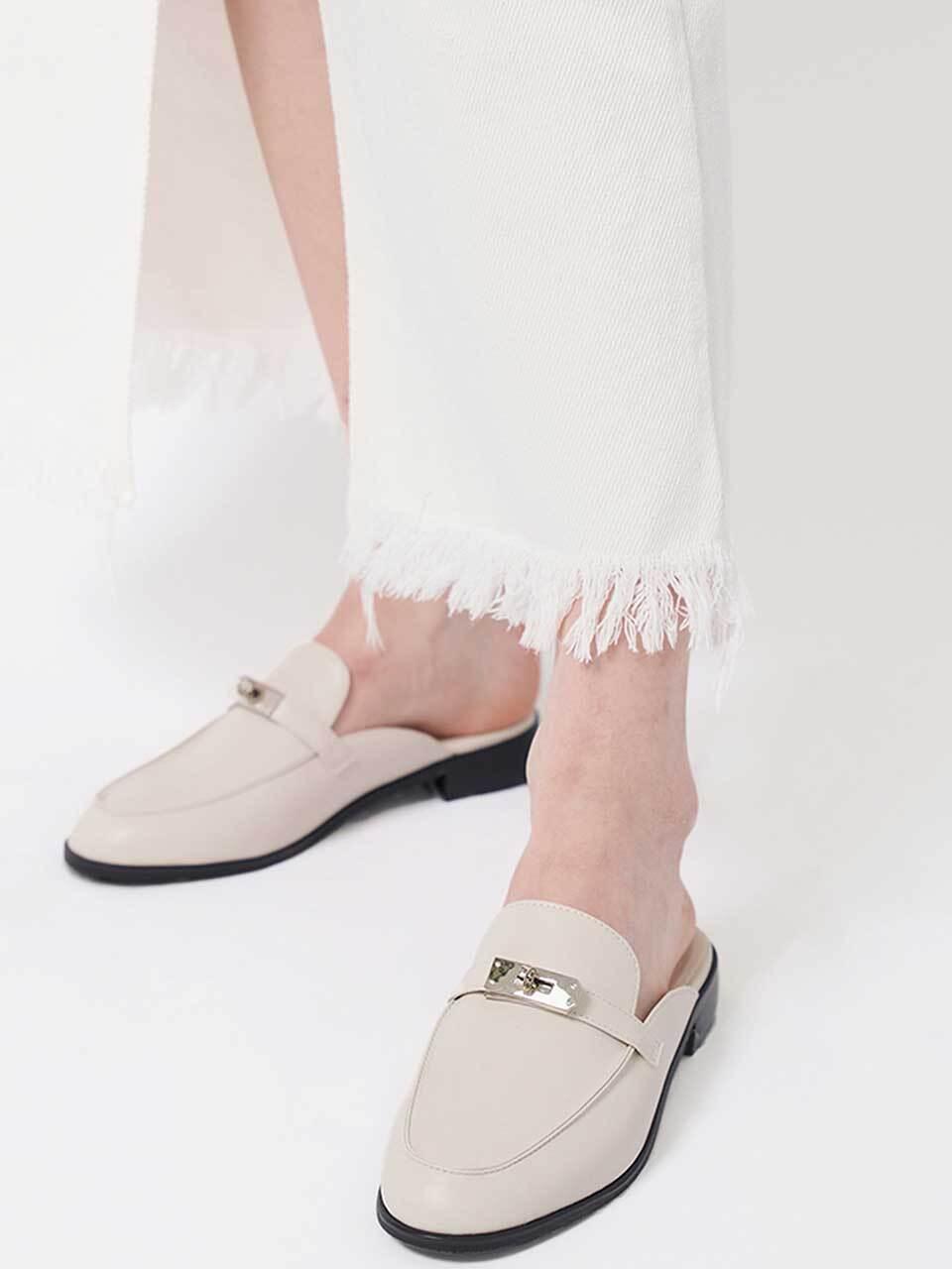 SIINVII Cowhide Leather Buckle Point Loafer (SLBF240201)