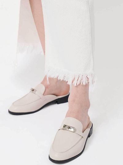 SIINVII Cowhide Leather Buckle Point Loafer (SLBF240201)