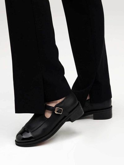 SIINVII Cowhide Pointed Toe Mary Jane Loafer (MMLF240202)