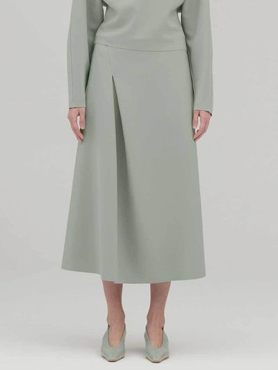 SIINVII Pin-tuck Stretch Full Skirt (SVSK240301)