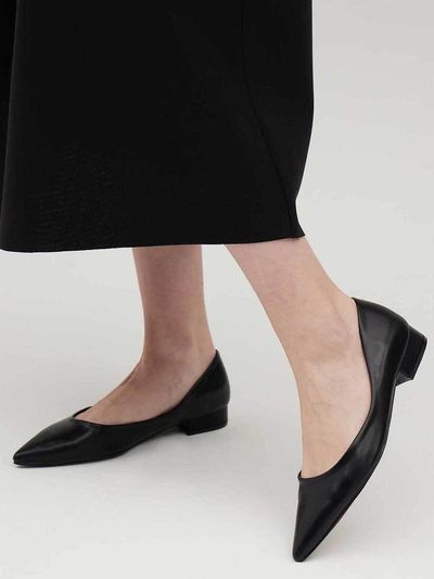SIINVII Simple Point Synthetic Leather Flat Shoes (SLFL240201)