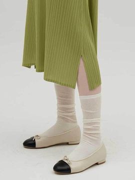 SIINVII Two-tone Ribbon Anti-slip Flat Shoes (MMFL240202)