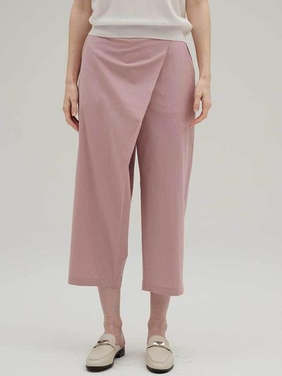SIINVII Wrap Cotton Elastic Waist Slacks (SVPT240401)