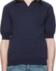 Silas Silas Navy Knit Polo - 1