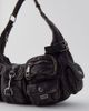 Silence + Noise Silence + Noise Emily Washed Faux Leather Shoulder Bag in Black, Women's at Urban Outfitters - 3