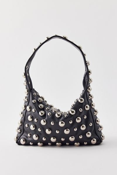 Silence + Noise - Mona Studded Shoulder Bag in Black, Women's at