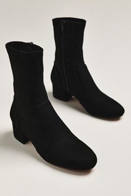 Silent D Block-Heel Ankle Boots