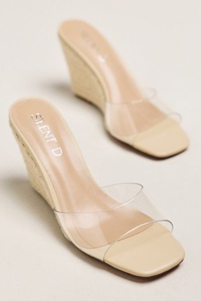 Silent D Kym Raffia Wedge Heels