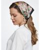 SILKSILKY SILKSILKY 100% Mulberry Silk Floral Pattern Square Scarf  - 1