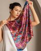 SILKSILKY SILKSILKY Pure Silk Abstract Square Scarf - 3