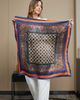 SILKSILKY SILKSILKY Pure Silk Bohemian Square Scarf - 3