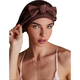 SILKSILKY SILKSILKY Pure Silk Bowknot Tie Bonnet