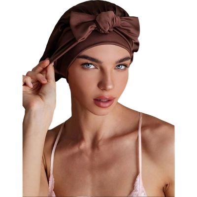 SILKSILKY SILKSILKY Pure Silk Bowknot Tie Bonnet