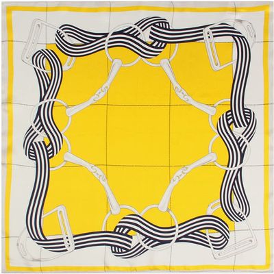 SILKSILKY SILKSILKY Pure Silk Diversity Pattern Square Scarf