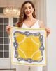 SILKSILKY SILKSILKY Pure Silk Diversity Pattern Square Scarf - 3