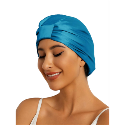 SILKSILKY SILKSILKY Pure Silk Double Layer Night Bonnet