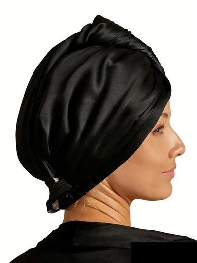 SILKSILKY SILKSILKY Pure Silk Hair Towel Wrap
