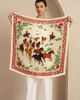SILKSILKY SILKSILKY Pure Silk Horse Herd Square Scarf - 3