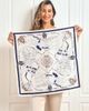 SILKSILKY SILKSILKY Pure Silk Printed Square Scarf for Women - 3