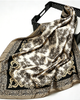SILKSILKY SILKSILKY Pure Silk Vintage-Inspired Pattern Square Scarf - 1