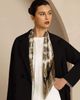 SILKSILKY SILKSILKY Pure Silk Vintage-Inspired Pattern Square Scarf - 2