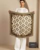 SILKSILKY SILKSILKY Pure Silk Vintage-Inspired Pattern Square Scarf - 3