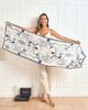 SILKSILKY SILKSILKY Silk Printed Rectangular Long Stole Scarf - 2