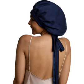 SILKSILKY SILKSILKY Women's Mulberry Silk Bonnet with Long Ribbons