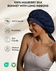 SILKSILKY SILKSILKY Women's Mulberry Silk Bonnet with Long Ribbons - 2