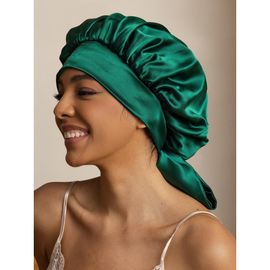 SILKSILKY SILKSILKY Women's Silk Casual Bonnet with Long Ribbons