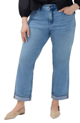 Silver Jeans Co. Silver Jeans Co. Avery Curvy High Waist Straight Leg Jeans