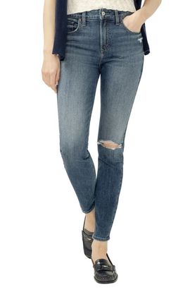 Silver Jeans Co. Silver Jeans Co. Avery Curvy Ripped Skinny Jeans