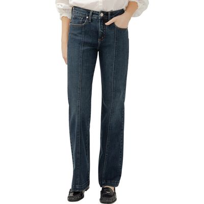 Silver Jeans Co. Silver Jeans Co. Avery High Waist Front Seam Straight Leg Jeans