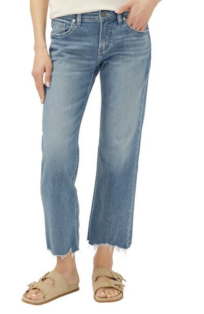 Silver Jeans Co. Silver Jeans Co. Chelsea Frayed Boyfriend Jeans
