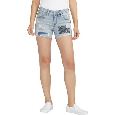 Silver Jeans Co. Silver Jeans Co. Distressed Boyfriend Denim Shorts